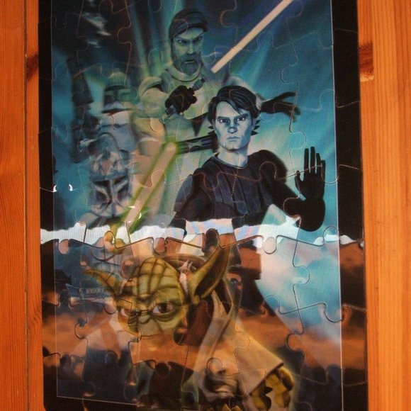 Star Wars Lenticular 3D Jigsaw Puzzle 48 Pieces COMPLETE (P71) - Picture 3 of 4
